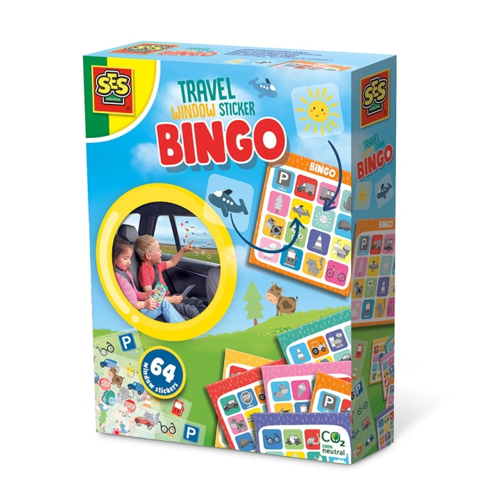 SES Creative Game Bingo Klistermærker til bilruder - (S02238) i gruppen LEGETØJ, BØRN & BABY / Legetøj / Hobbyartikler hos TP E-commerce Nordic AB (D19224)