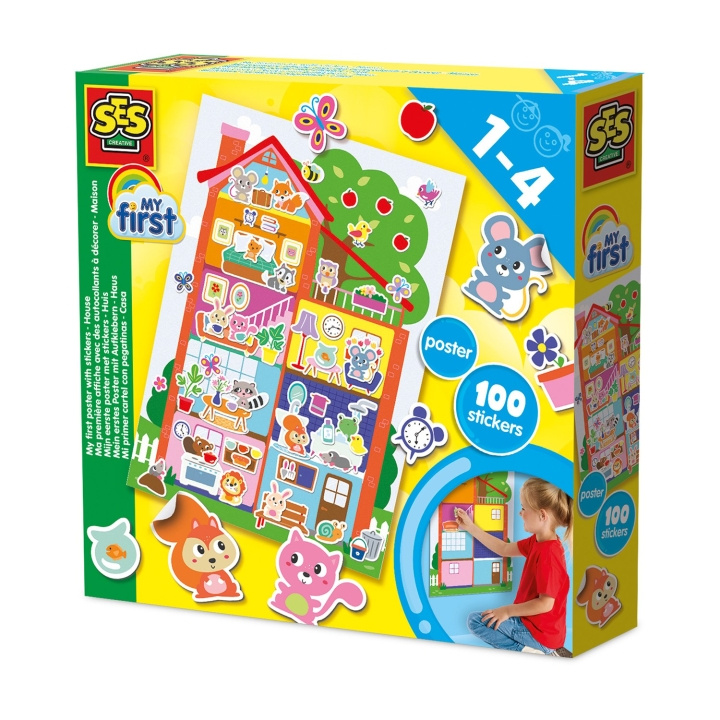 SES Creative Min første plakat med klistermærker - (S14476) i gruppen LEGETØJ, BØRN & BABY / Legetøj / Hobbyartikler hos TP E-commerce Nordic AB (D19226)