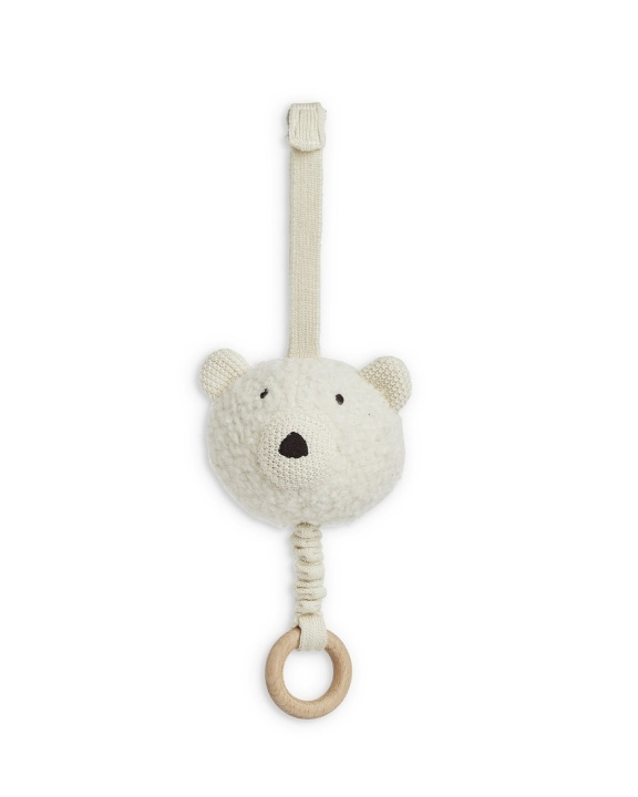 Smallstuff Musikuro, uldbouclé, off white (40011-40) i gruppen LEGETØJ, BØRN & BABY / Babyleg (0-3 år) / Tøjdyr hos TP E-commerce Nordic AB (D19229)