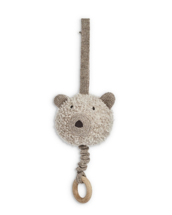 Smallstuff Musikuro, uld bouclé, natur melange (40011-41) i gruppen LEGETØJ, BØRN & BABY / Babyleg (0-3 år) / Tøjdyr hos TP E-commerce Nordic AB (D19231)