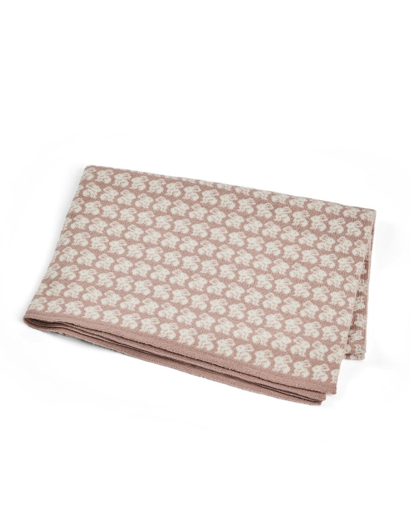 Smallstuff Babytæppe AO rabbits - Merino Wool Powder - 80x100 cm (70007-92) i gruppen LEGETØJ, BØRN & BABY / Børnetekstiler / Babydyner hos TP E-commerce Nordic AB (D19240)