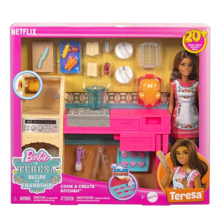 Barbie Barbie Opskrift på venskab Teresas køkken - (960-2517) i gruppen LEGETØJ, BØRN & BABY / Legetøj / Docks og tilbehør hos TP E-commerce Nordic AB (D19255)
