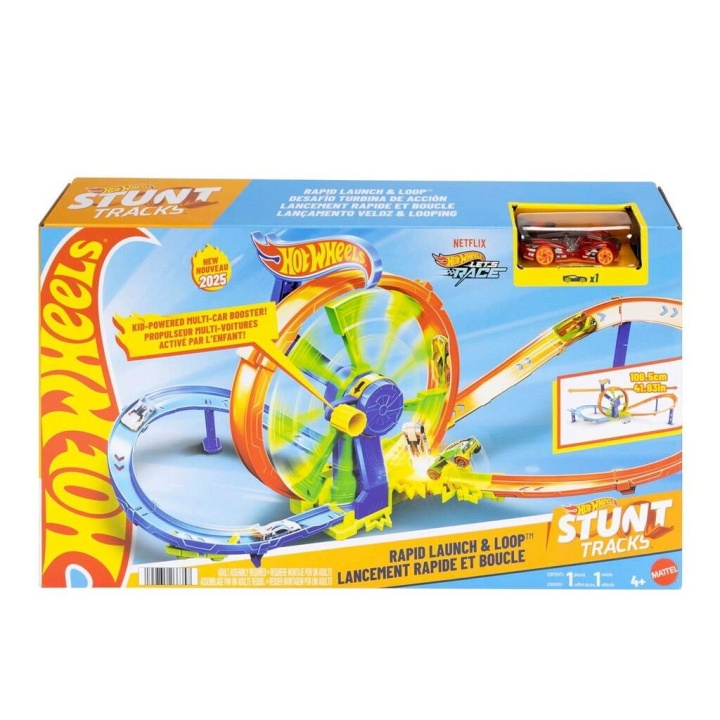 Hot Wheels Stunt Tracks Rapid Launch & Loop - (965-2503) i gruppen LEGETØJ, BØRN & BABY / Legetøj / Legesæt hos TP E-commerce Nordic AB (D19261)