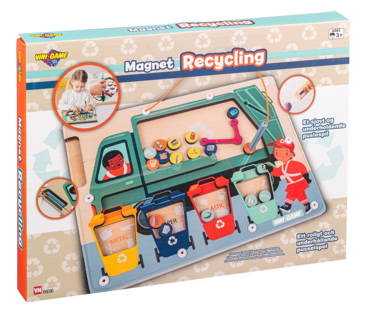 Vini Games Magnetisk puslespil til affaldssortering (31912) i gruppen LEGETØJ, BØRN & BABY / Legetøj / børns puslespil hos TP E-commerce Nordic AB (D19266)