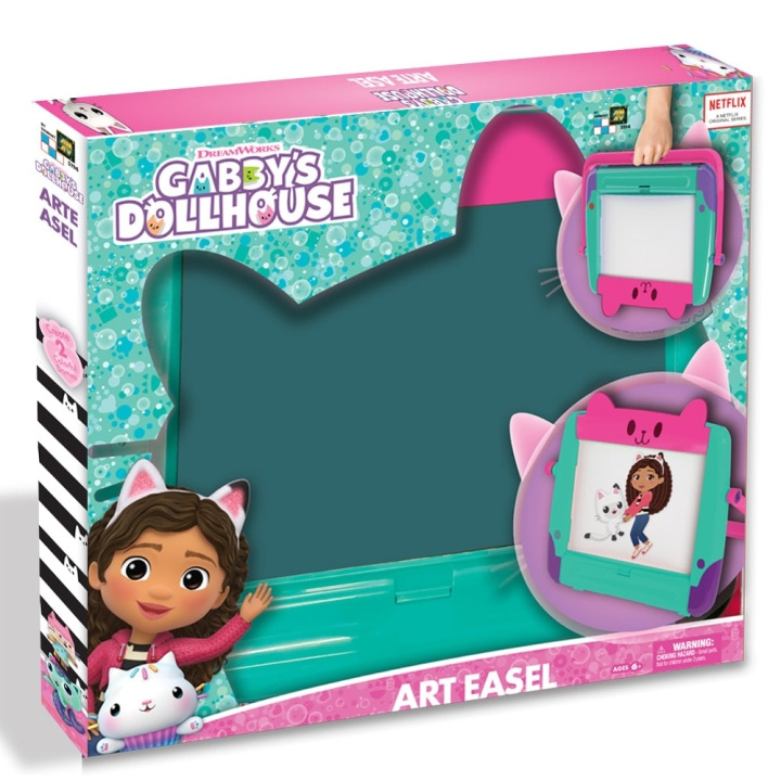 Diamantino Gabby\'s Dollhouse 4-i-1 kridttavle - (107110) i gruppen LEGETØJ, BØRN & BABY / Legetøj / Tegne og tælle hos TP E-commerce Nordic AB (D19271)