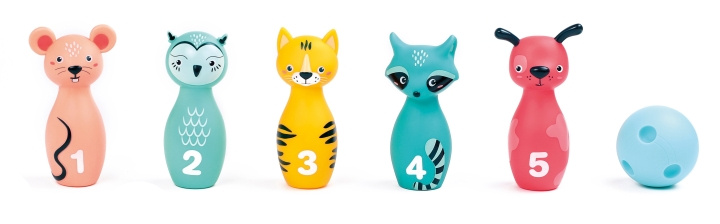 LUDI Bowlingspil - dyr - (LU30136) i gruppen LEGETØJ, BØRN & BABY / Udeleg & Sport / Sport og spil hos TP E-commerce Nordic AB (D19277)