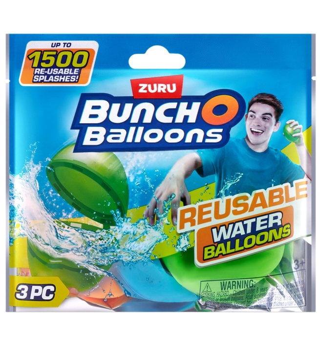 Bunch O \'Balloons Genanvendelige vandballoner 3PK (56592UQ1) i gruppen LEGETØJ, BØRN & BABY / Udeleg & Sport / Vandleg, bad og strand hos TP E-commerce Nordic AB (D19298)
