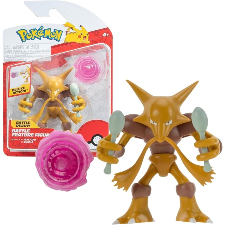 Pokémon Battle Feature Figur Alakazam - (PKW3036) i gruppen LEGETØJ, BØRN & BABY / Legetøj / Figurer, miniaturer og tilbehør hos TP E-commerce Nordic AB (D19300)