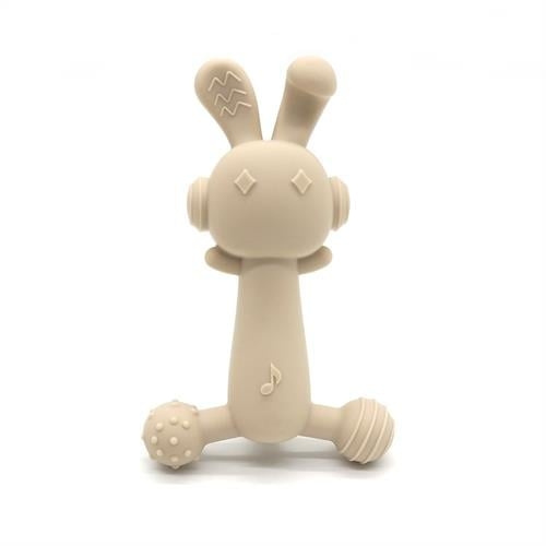 Magni Bidering med taktile overflader, beige - (5736) i gruppen LEGETØJ, BØRN & BABY / Pleje, sundhed og hygiejne / Sutter & Tandringe hos TP E-commerce Nordic AB (D19318)