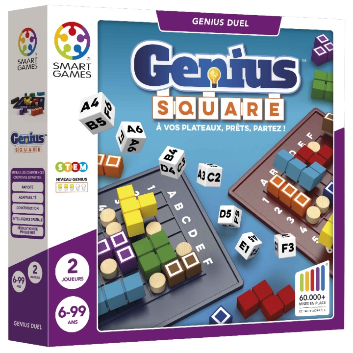 Smart Games Genius Square (Nordisk) (SG9001) i gruppen LEGETØJ, BØRN & BABY / Spil / Brætspil hos TP E-commerce Nordic AB (D19329)