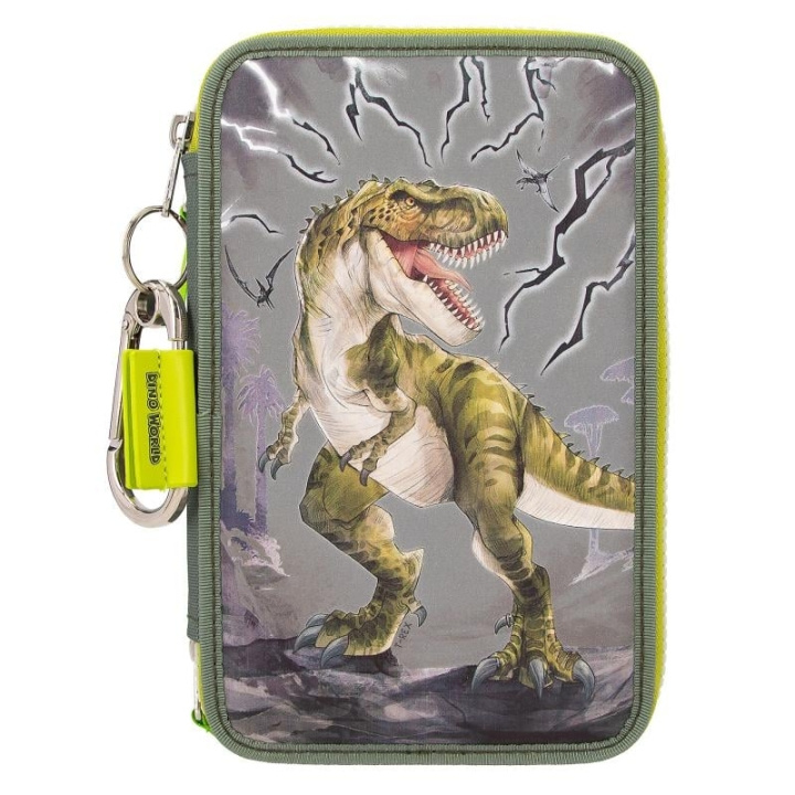 Dino World Tredobbelt penalhus REFLECTOR ( 0411758 ) i gruppen LEGETØJ, BØRN & BABY / Legetøj / Penalhus hos TP E-commerce Nordic AB (D19363)