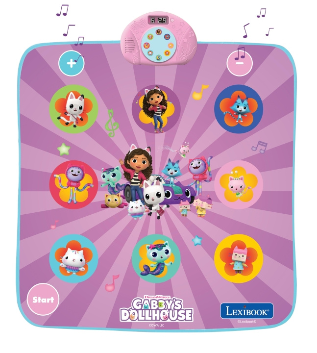 Lexibook Elektronisk dansemåtte Gabby\'s Dollhouse - (DM10GDH) i gruppen LEGETØJ, BØRN & BABY / Legetøj / Legetøj hos TP E-commerce Nordic AB (D19376)