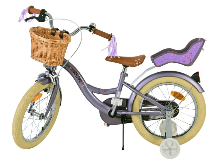 Volare Børnecykel 16 - Blossom Lilla (31642) i gruppen LEGETØJ, BØRN & BABY / Udeleg & Sport / Cykler og scootere hos TP E-commerce Nordic AB (D19378)