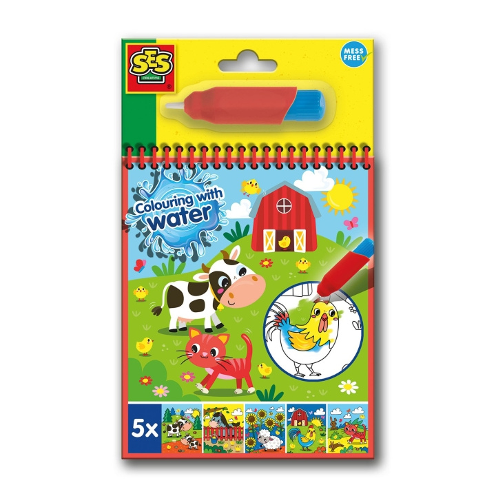 SES Creative Farvelægning med vand - Farvelægningsbog - (S00132) i gruppen LEGETØJ, BØRN & BABY / Legetøj / Hobbyartikler hos TP E-commerce Nordic AB (D19397)