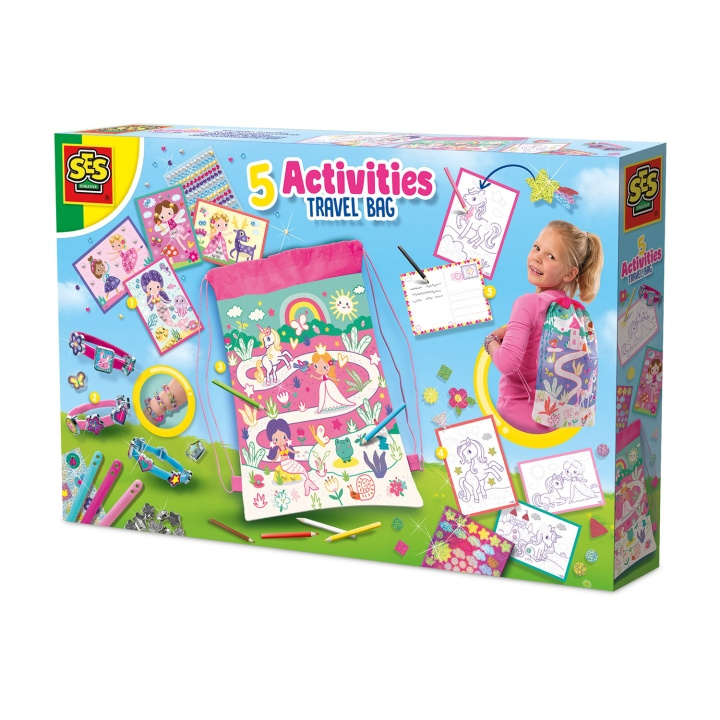 SES Creative rejsetaske til 5 aktiviteter - (S02401) i gruppen LEGETØJ, BØRN & BABY / Babyleg (0-3 år) / Aktivitetslegetøj hos TP E-commerce Nordic AB (D19404)
