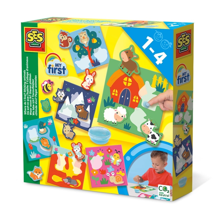 SES Creative My First - Klæbende dyr - (S14401) i gruppen LEGETØJ, BØRN & BABY / Legetøj / Hobbyartikler hos TP E-commerce Nordic AB (D19408)