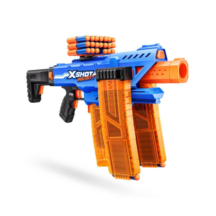 X-Shot Insanity-Motoriseret Clip Mania (36786) i gruppen LEGETØJ, BØRN & BABY / Legetøj / Action spil hos TP E-commerce Nordic AB (D19428)