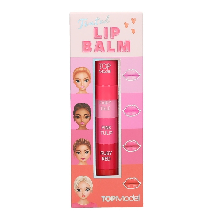 TOPModel TOPModel Tonet læbepomade - 4 farver - 4 x 1 g i gruppen SKØNHED & HELSE / Makeup / Læber / Læbepomade hos TP E-commerce Nordic AB (D19464)