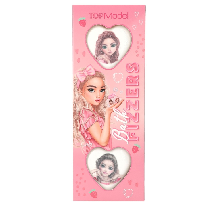 TOPModel TOPModel Bathfizzers med tryk BEAUTY and ME - Hvid, pink - 30 g pr. stk i gruppen LEGETØJ, BØRN & BABY / Pleje, sundhed og hygiejne / Bad hos TP E-commerce Nordic AB (D19473)