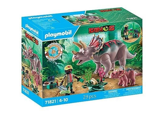 Playmobil Triceratops-familien (71821) i gruppen LEGETØJ, BØRN & BABY / Legetøj / Legesæt hos TP E-commerce Nordic AB (D19500)