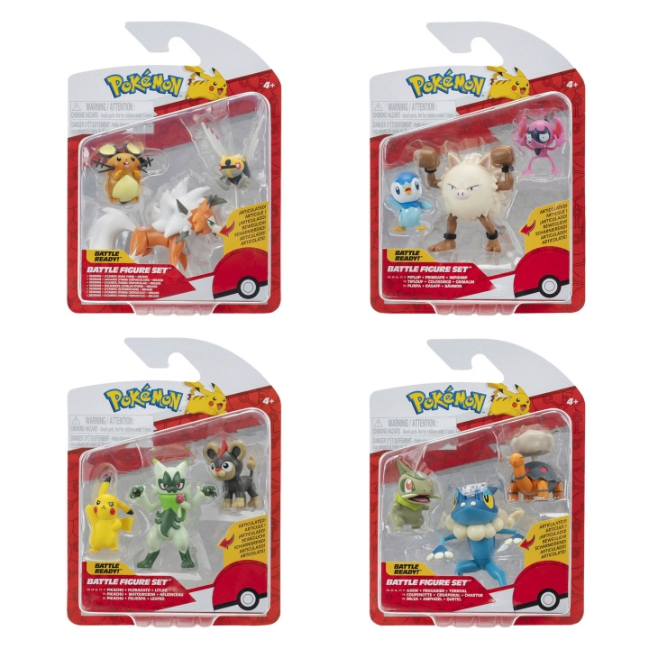 Pokémon Battle Figure 3 PK Ass - (95155-24) i gruppen LEGETØJ, BØRN & BABY / Legetøj / Figurer, miniaturer og tilbehør hos TP E-commerce Nordic AB (D19504)