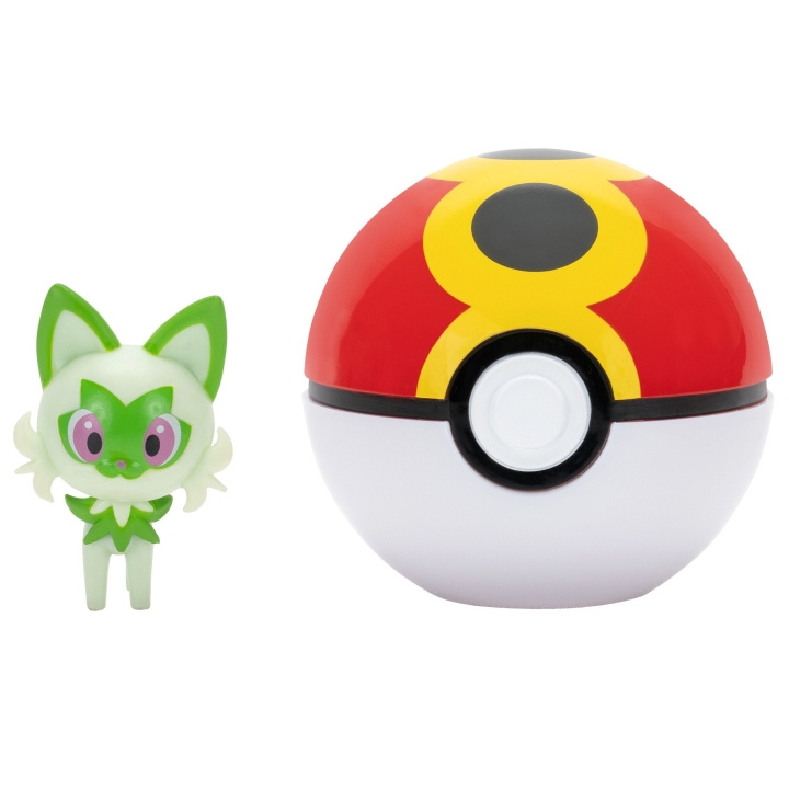 Pokémon Clip N Go Sprigatito med Repeat Ball - (PKW4151) i gruppen LEGETØJ, BØRN & BABY / Legetøj / Figurer, miniaturer og tilbehør hos TP E-commerce Nordic AB (D19508)