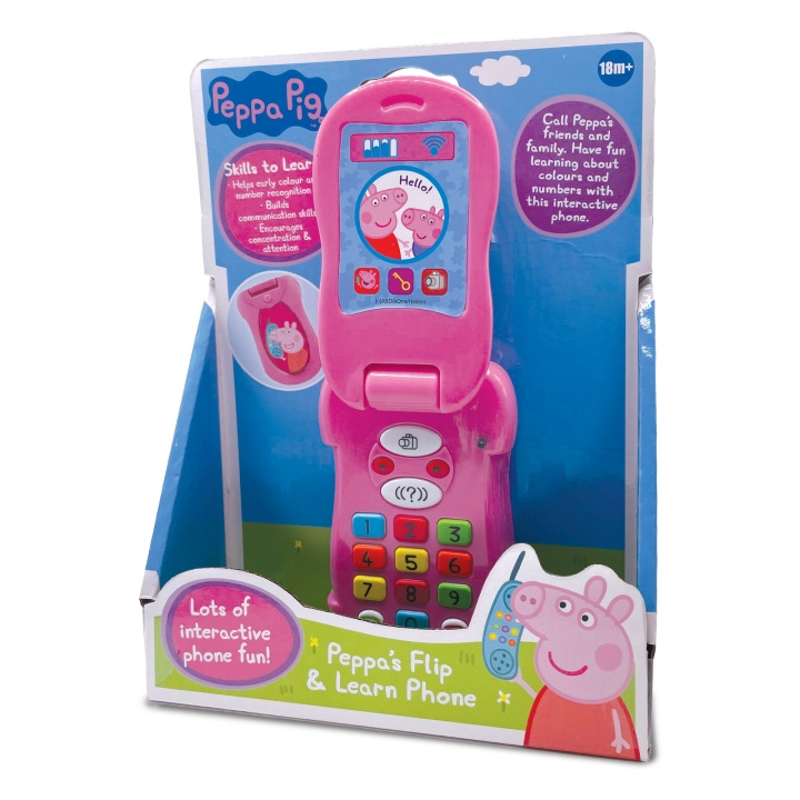 Peppa Pig Flip Phone (DK/SE/NO/FI) (PP064L) i gruppen LEGETØJ, BØRN & BABY / Legetøj / Legesæt hos TP E-commerce Nordic AB (D19514)