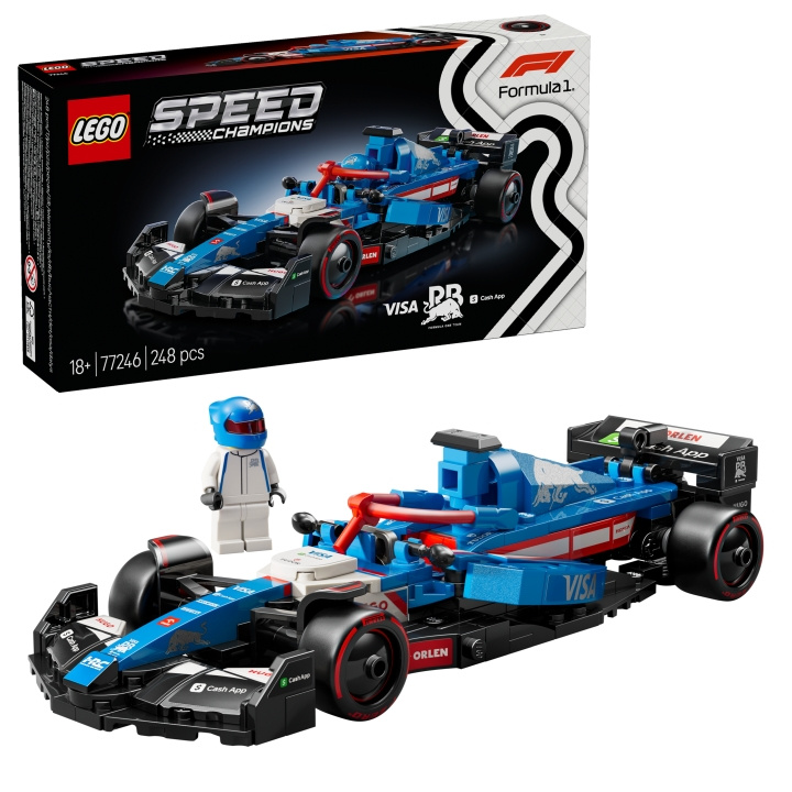 LEGO Speed Champions - Visa Cash App RB VCARB 01 F1® Racerbil (77246) i gruppen LEGETØJ, BØRN & BABY / Legetøj / Bygge legesager / Lego hos TP E-commerce Nordic AB (D19530)