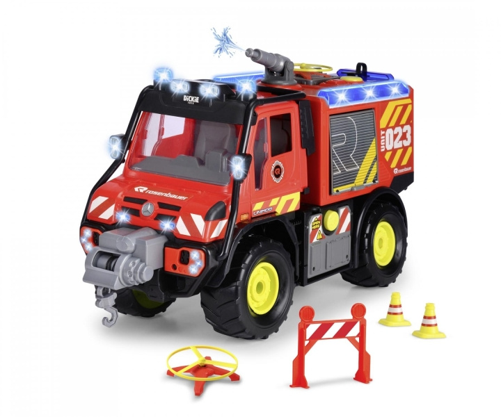 Dickie Toys Unimog U530 Fire Rescue (203719033) i gruppen LEGETØJ, BØRN & BABY / Legetøj / Legetøjsbiler hos TP E-commerce Nordic AB (D19570)