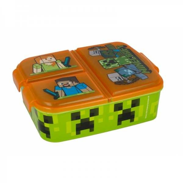 MINECRAFT Stor - Sandwichboks med flere rum - MINECRAFT (088808735-40420) i gruppen HJEM, HUS & HAVE / Køkkenredskaber / Madkasser & Madbeholder hos TP E-commerce Nordic AB (D19607)