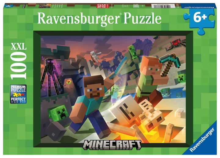 MINECRAFT Puslespil - Monster MINECRAFT (100 XXL-brikker) (PEG3333) i gruppen LEGETØJ, BØRN & BABY / Legetøj / børns puslespil hos TP E-commerce Nordic AB (D19608)