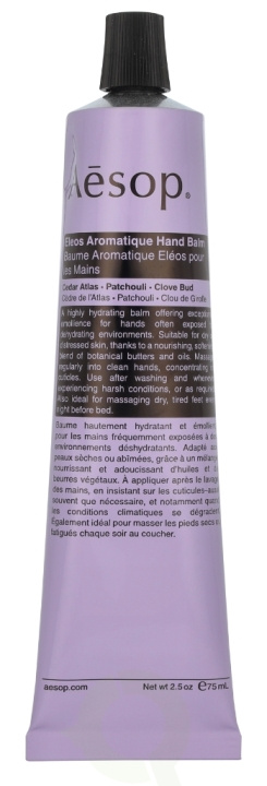 AESOP Eleos Aromatique Hand Balm 75 ml i gruppen SKØNHED & HELSE / Manicure / pedicure / Håndcreme hos TP E-commerce Nordic AB (D19627)