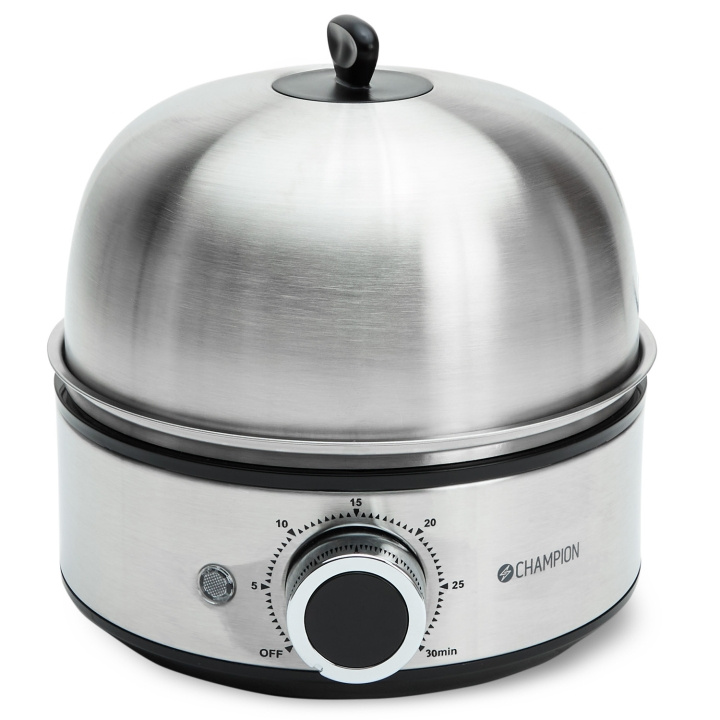 Champion Äggkokare Timer 7 Ägg EB600 Rostfri i gruppen HJEM, HUS & HAVE / Husholdningsapparater / Ris- & Æggekogere hos TP E-commerce Nordic AB (D19669)