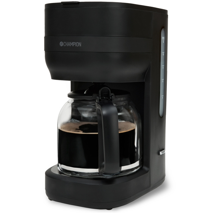 Champion Kaffebryggare 12-koppar/1,5L KB300 Mattsvart i gruppen HJEM, HUS & HAVE / Husholdningsapparater / Kaffe og espresso / Kaffemaskiner hos TP E-commerce Nordic AB (D19675)