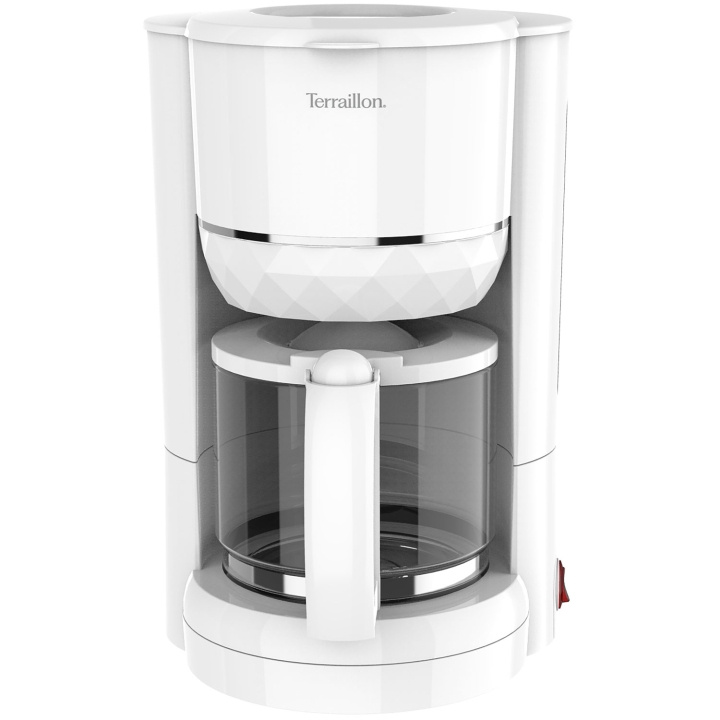 Terraillon Kaffebryggare Diamond 1,25L 980W Droppstopp vit i gruppen HJEM, HUS & HAVE / Husholdningsapparater / Kaffe og espresso / Kaffemaskiner hos TP E-commerce Nordic AB (D19683)