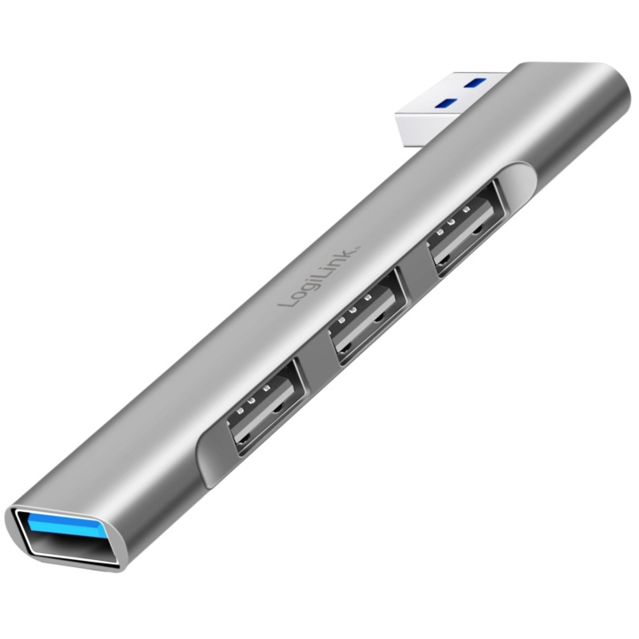 LogiLink Ultraslim 4-port USB-A hub 1 x USB-A3.0, 3 x USB-A2.0 i gruppen COMPUTERTILBEHØR / Computer Tilbehør / USB-hubs hos TP E-commerce Nordic AB (D19713)