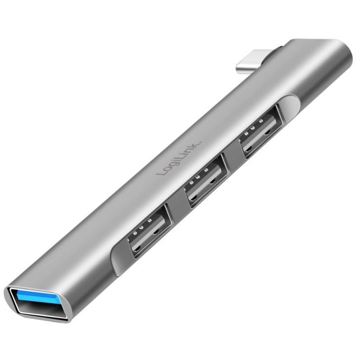 LogiLink Ultraslim 4-port USB-C hub 1 x USB-A3.0, 3 x USB-A2.0 i gruppen COMPUTERTILBEHØR / Computer Tilbehør / USB-hubs hos TP E-commerce Nordic AB (D19714)