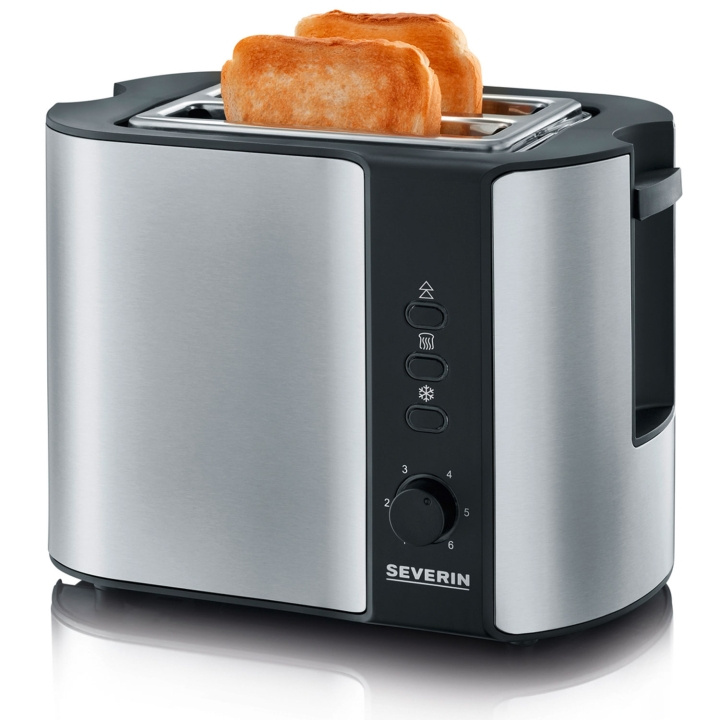 Severin Brödrost AT2589 2skivig Borstat stål i gruppen HJEM, HUS & HAVE / Husholdningsapparater / Brødristere & Sandwich Makers / Brødristere hos TP E-commerce Nordic AB (D19724)