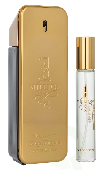 Paco Rabanne 1 Million Giftset 120 ml Edt Spray 100ml/Edt Travel Spray 20ml i gruppen SKØNHED & HELSE / Duft & Parfume / Parfume hos TP E-commerce Nordic AB (D19832)