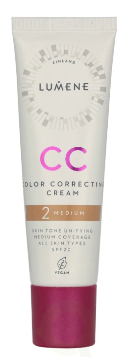 Lumene CC Color Correcting Cream SPF20 30 ml #2 Medium i gruppen SKØNHED & HELSE / Hudpleje / Ansigt / Dagcreme hos TP E-commerce Nordic AB (D19865)
