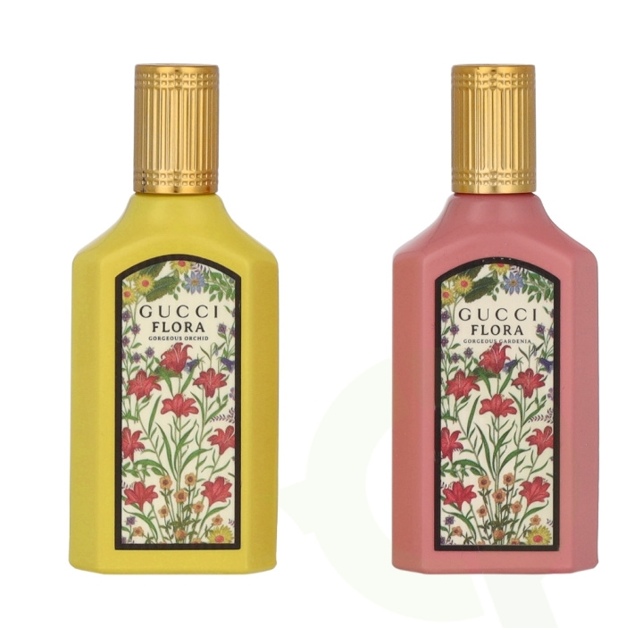 Gucci Flora Gorgeous Gardenia Miniature Set 10 ml Gorgeous Orchid Edp Spray 5ml/Gorgeous Gardenia Edp Spray 5ml i gruppen SKØNHED & HELSE / Gaveæske / Gaveæske til hende hos TP E-commerce Nordic AB (D19885)