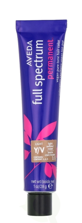 Aveda Full Spectrum Permanent Vegan Pure Tone Hair Color 28 g Light Yellow Violet i gruppen SKØNHED & HELSE / Hår og styling / Hårpleje / Hårfarve / Hårfarve & Farve bombe hos TP E-commerce Nordic AB (D19961)