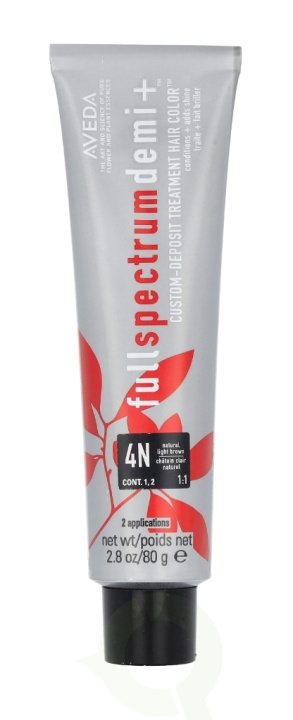 Aveda Full Spectrum Demi+ Custom-Deposit Hair Color 80 g 4N Light Brown i gruppen SKØNHED & HELSE / Hår og styling / Hårpleje / Hårfarve / Hårfarve & Farve bombe hos TP E-commerce Nordic AB (D19981)