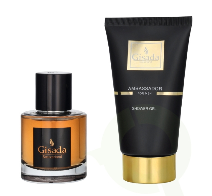 Gisada Ambassador Men Giftset 150 ml Edp Spray 50 ml/ Showergel 100 ml i gruppen SKØNHED & HELSE / Gaveæske / Gaveæske til ham hos TP E-commerce Nordic AB (D20124)