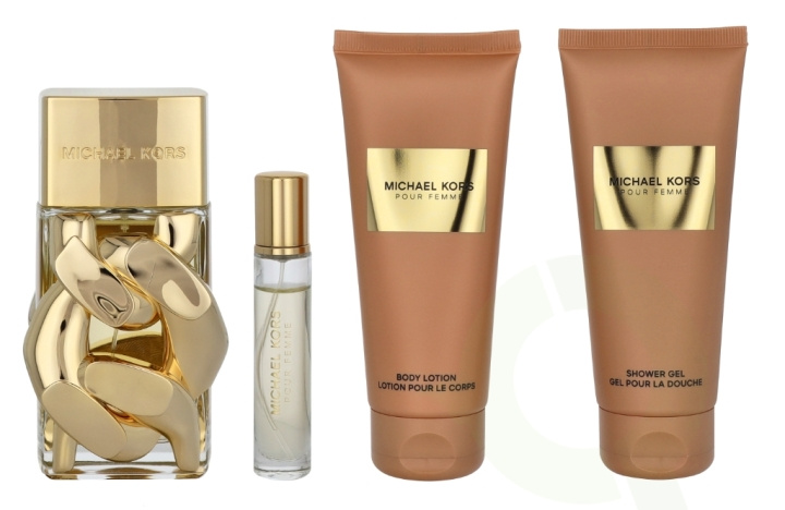 Michael Kors Pour Femme Giftset 310 ml Edp Spray 100ml/Shower Gel 100ml/Body Lotion 100ml/Edp Spray 10ml i gruppen SKØNHED & HELSE / Gaveæske / Gaveæske til hende hos TP E-commerce Nordic AB (D20135)