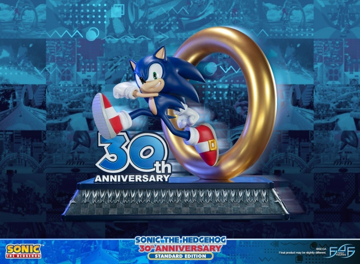 First4Figures Sonic the Hedgehog - Sonic 30th Anniversary (harpiks) i gruppen SPORT, FRITID & HOBBY / Sjove gadgets / Samlergenstande hos TP E-commerce Nordic AB (D20217)