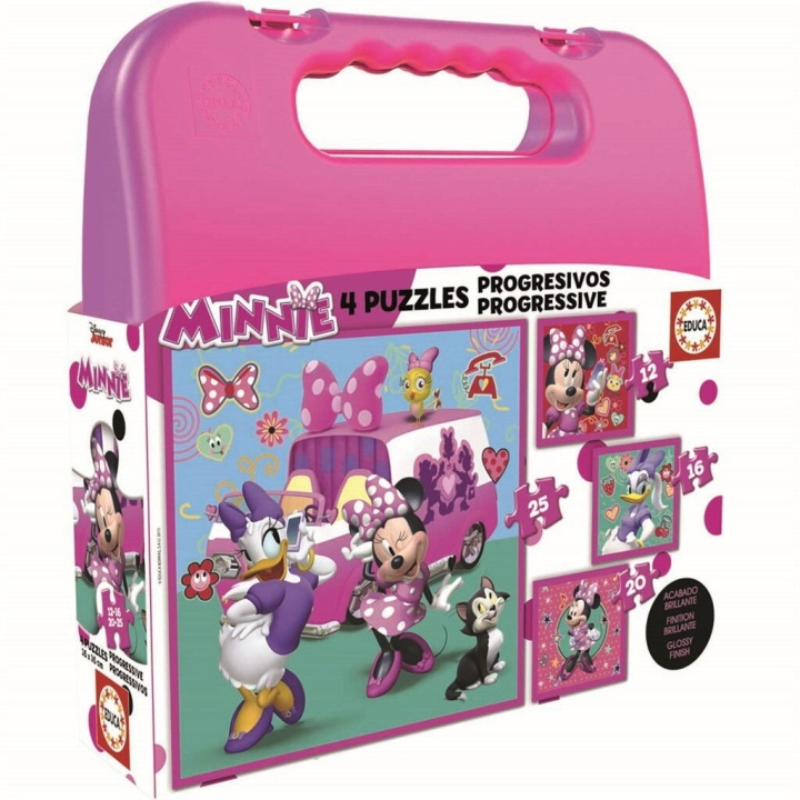 Educa Puzzle - 12-16-20-25 Minnie Happy Helpers (80-17638) i gruppen LEGETØJ, BØRN & BABY / Legetøj / børns puslespil hos TP E-commerce Nordic AB (D20247)
