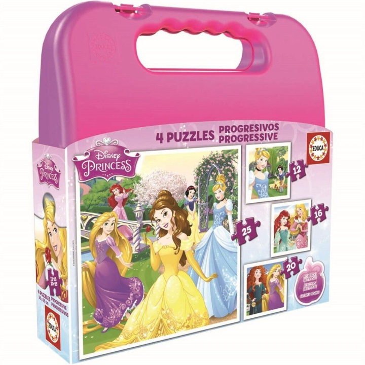 Educa Puslespil - 12-16-20-25 Disney Princess (80-16508) i gruppen LEGETØJ, BØRN & BABY / Legetøj / børns puslespil hos TP E-commerce Nordic AB (D20249)