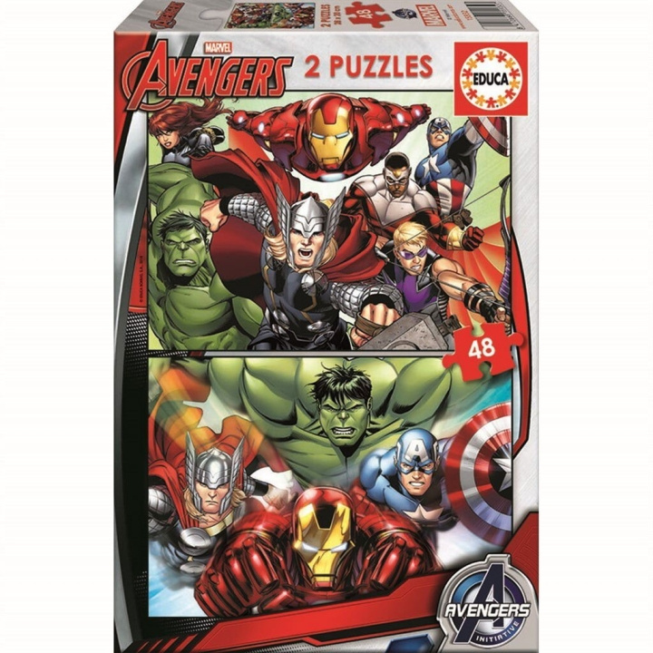 Educa Puslespil - 2x48 Avengers (80-15932) i gruppen LEGETØJ, BØRN & BABY / Legetøj / børns puslespil hos TP E-commerce Nordic AB (D20251)