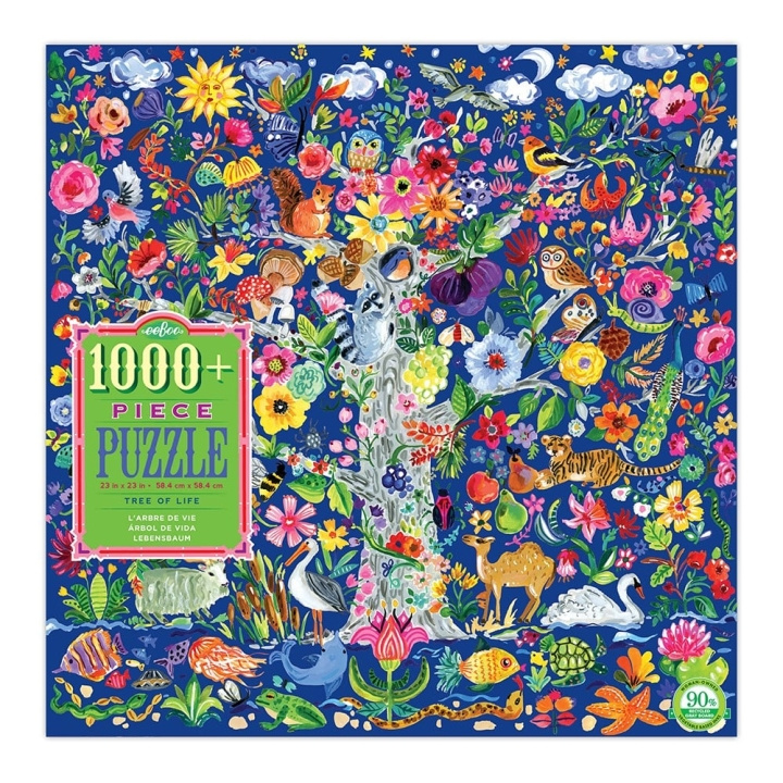 eeBoo Puslespil - Livets træ, 1000 brikker (EPZTTOL) i gruppen SPORT, FRITID & HOBBY / Hobby / Puslespil hos TP E-commerce Nordic AB (D20274)